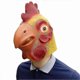thumbnail image 1 of Chicken head mask Halloween Decor Mask Carnival Masquerade Animal Headgear Rooster Latex Mask, 1 of 5