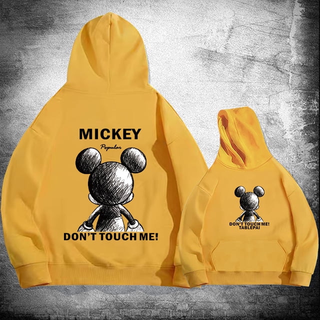 Sudadera con capucha de Mickey Mouse mecánico de Disney Unisex, Top de manga larga de marca de moda, Don't Touch Me