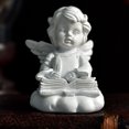 thumbnail image 3 of Ange de Lecture avec Ailes Statue de Jardin Figurines en Résine pour Filles, 3 of 8