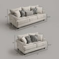 thumbnail image 2 of Morden Fort Modern Chenille Farmhouse Couch and Loveseat Set with Throw Pillows for Living Room, Bedroom, Apartment, Office, 2 of 8