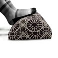 thumbnail image 5 of Ethnic Foot Rest, Traditional Lacy Style Geometric Circles in Boho Oriental Effects, Non-Slip Backing Adjustable Ergonomic Memory Foam Leg Support for Office, Seal Brown and Ivory, by Ambesonne, 5 of 5