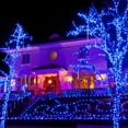 thumbnail image 4 of Solar Star String Lights 39Ft 100LED , 8 Modes Solar Powered Twinkle Fairy Lights, Waterproof Twinkle Lights for Outdoor, Gardens, Lawn Patio, Landscape, Christmas - Blue, 4 of 8
