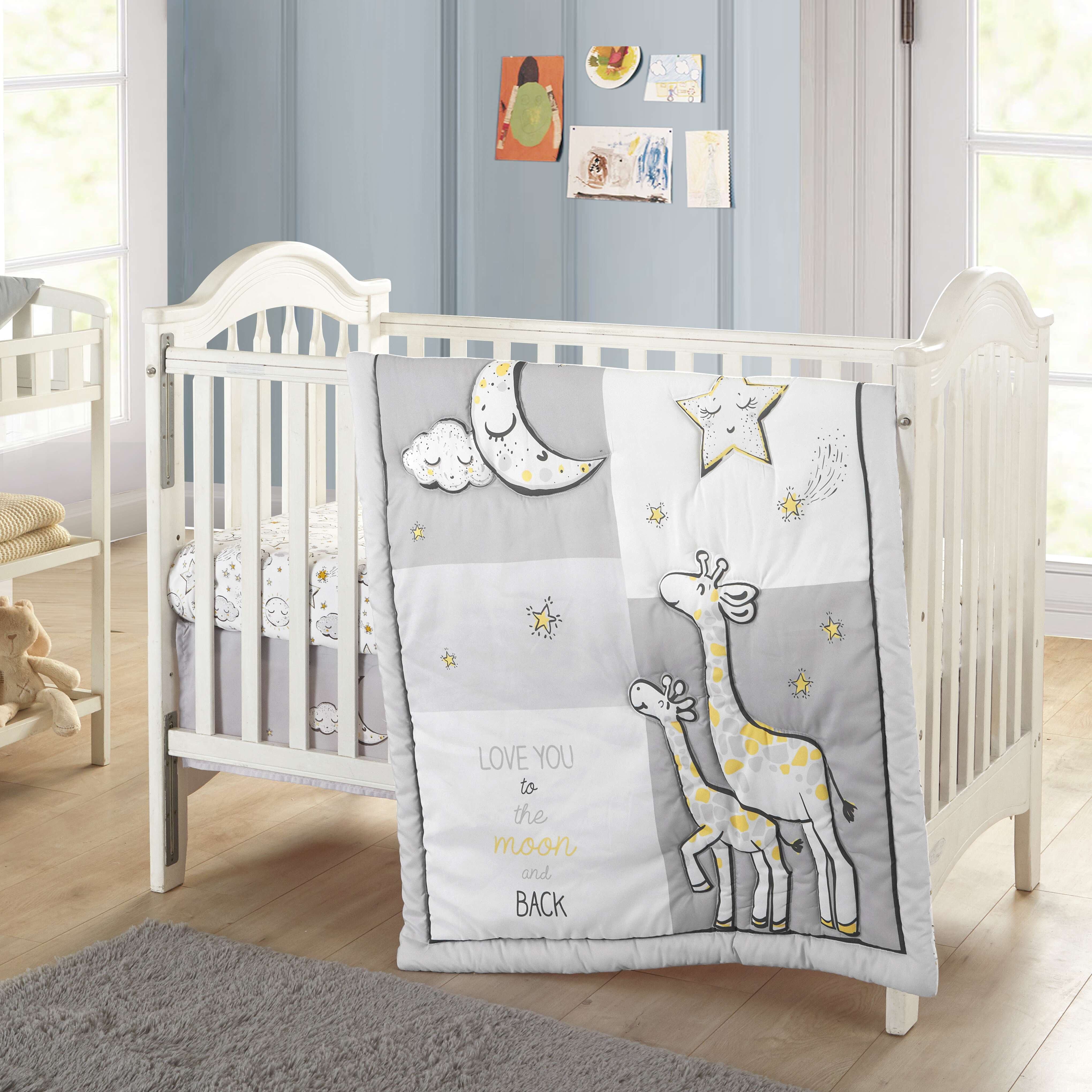 BABY COT DUMBO BROWN GIRAFFE FREE FOAM MATTRESS TREE REMOVAL RUGS QUICK DELIVERY 
