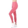 thumbnail image 5 of ClothingAve. Womens Essential Ultra Soft Stretchy Moisture-Wicking Workout Leggings Loungewear Bright Pink Small, 5 of 7