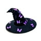 thumbnail image 5 of Sombrero de bruja de Halloween, decoración novedosa gótica, cómodo sombrero de disfraz de bruja para fiesta Mariposa púrpura, 5 of 8