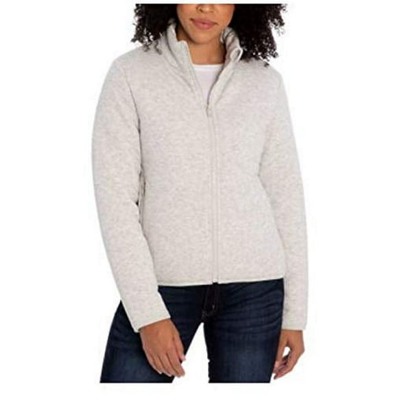Three Dots Ladies' Quilted Jacket (Grey, l)