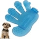 thumbnail image 1 of Guantes de aseo para perros, cepillo de aseo para mascotas, guante de cepillo suave para desenredar con correa ajustable para peinar el cabello (azul) JAMW Sencillez, 1 of 5