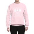 thumbnail image 2 of Wild Bobby, No. 1 Dad Genuine Legend Father's Day Unisex Crewneck Sweatshirt, Light Pink, 3X-Large, 2 of 6