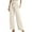 Beige, variant on Fsahion Plus Size Casual Sweatpants for Womens Elastic Waist Loose Casual And Comfortable Solid Color Flower Bud Waist Strap Pants Bleak Deal on Clearance!