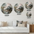 thumbnail image 5 of Designart "Elegant Palm Trees Black II" Floral Leaves Metal Round Wall Art Prints, 5 of 5