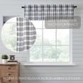 thumbnail image 5 of VHC Brands, Sawyer Mill Plaid Valance, Black, 16x72, 5 of 7