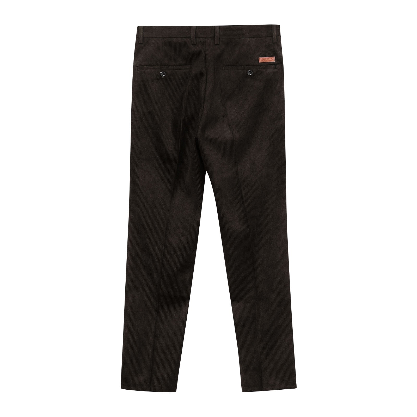 Men's Suit Pants Button Zip Solid Color Corduroy Trousers Classic