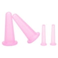 thumbnail image 3 of 4 copas de silicona suave para Gua Sha, portátiles y flexibles, herramienta de belleza rosa para un masaje facial revitalizante y radiante, 3 of 8