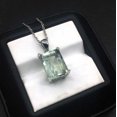 thumbnail image 4 of Green Amethyst Pendant, Engagement Pendent, Silver Amethyst Pendent, Woman Pend, 4 of 4