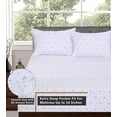 thumbnail image 6 of RUVANTI 100% Cotton Sheets – King Size Percale Bedding, Cooling & Breathable Floral Design, Durable with a Crisp, Soft & Comfortable Feel, 16" Deep Pocket, 4-Piece Set, Phulkari, 6 of 8