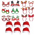 thumbnail image 2 of Gafas de decoración CUTICAT para fotografía y sombreros de Santa 9 PIEZAS, 2 of 7