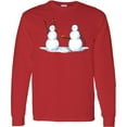 thumbnail image 3 of Inktastic Snowman Stickup with Hairdryer Long Sleeve T-Shirt, 3 of 5