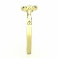 thumbnail image 4 of Luxe Jewelry Designs Women's Gold Ion Plated Stainless Steel Oriental Ring with Crystal - Size 9, 4 of 4
