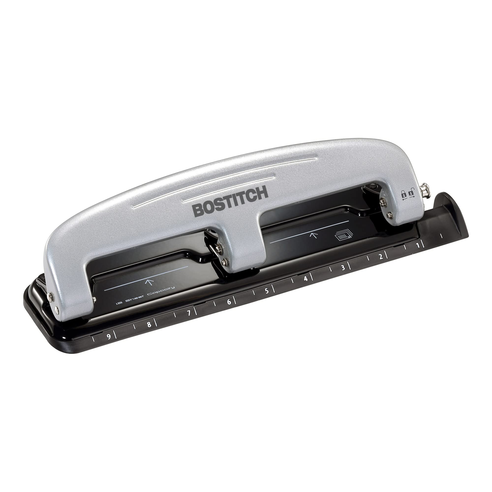 Bostitch EZ Squeeze Three-Hole Punch Silver photo 4