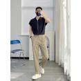 thumbnail image 4 of Pantalones rectos de verano de color sólido para hombre, pantalones de traje negros para hombre 2024, pantalones formales coreanos, reseñas de muchas prendas de diseñador finas, 4 of 5