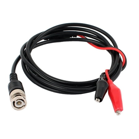 2 Bnc Connectors - BNC Connector to Two Alligator Clip Oscilloscope Probe Test Cable 150cm