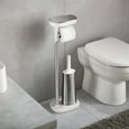 thumbnail image 3 of Joseph Joseph EasyStore Toilet Paper Holder Stand with Stainless Steel Flex Toilet Brush, 3 of 5