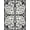 Black, Pattern 3, variant on ODIKA 4'x6' Machine Washable Non-Slip Area Rug, Elegant Floral Medallion with Classic Ornate Detailing High Traffic Rug, Black, 665596