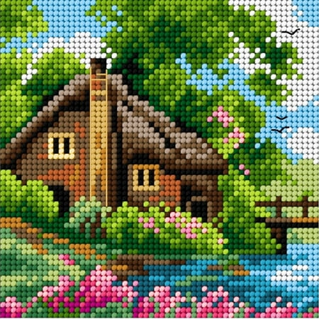 UPC: 5908228976358 | Needlepoint canvas for halfstitch without yarn Summer 2561D – Printed Tapestry Canvas