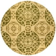 thumbnail image 4 of SAFAVIEH Wyndham Louise Medallion Wool Runner Rug, Honey/Green, 2'3" x 9', 4 of 10