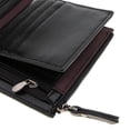 thumbnail image 3 of Cartera de cuero PU de lujo con cremallera para hombre Vintage, tarjetero, monedero Negro Hugo Cartera de los hombres de la manera, 3 of 10