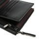 thumbnail image 3 of Cartera de cuero PU de lujo con cremallera para hombre Vintage, tarjetero, monedero Negro Hugo Cartera de los hombres de la manera, 3 of 10