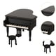 thumbnail image 3 of Caja de música de piano, adorno de madera para casa de muñecas, para cumpleaños y San Valentín. Negro, 3 of 7