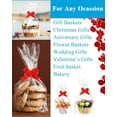 thumbnail image 7 of TickJOY 50 Pcs Clear Cellophane Bags Large (18 in x 30 in), 3 Mil Thicker Cellophane Wrap for Gift Baskets, Celofan Plastic Gift Bags with Red Bows Ribbon, 7 of 7
