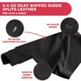 thumbnail image 6 of ELW Garment Splits Suede 2-4 oz 1-1.6mm Ruby, Pre-Cut Piece 8-10 SQ FT - Silky Buffed Leather AB Grade Cowhide - Perfect for Auto, Garments, Chaps, Bags, Vest, Aprons, Saddles, Moccasins, 6 of 9