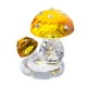 thumbnail image 1 of Estatua de hongo de cristal de imitación con diamantes de imitación de la mesa de escultura transparente decoración del hogar para la mesa de café de Amarillo, 1 of 8