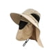 thumbnail image 4 of Sombrero para el sol, ala ancha, ligero, para pesca, jardinería, mochilerismo, playa, verano. Caqui, 4 of 9