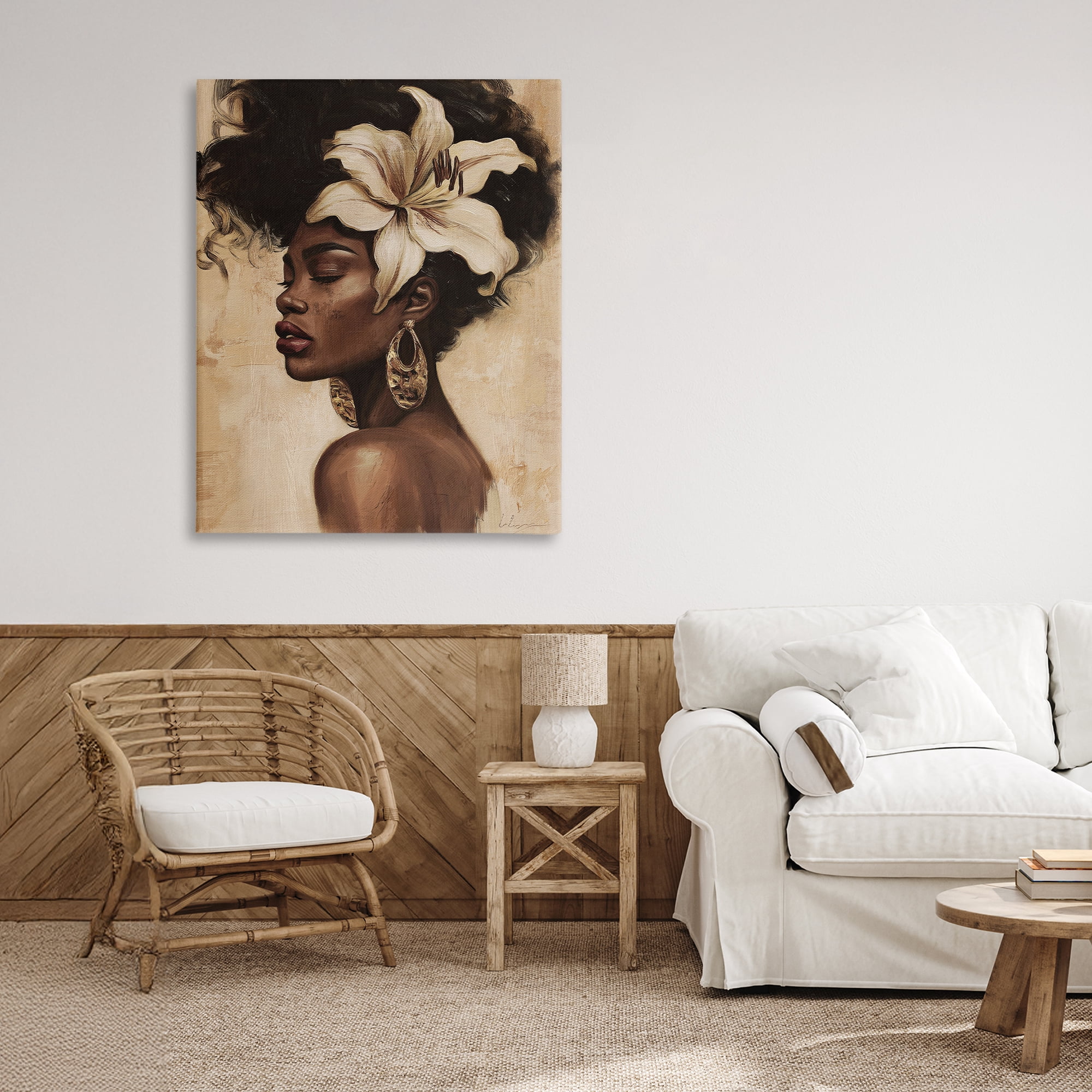 Stupell Industries Nocturne In Ivory Canvas Wall Art, design by Svetlana Aleynikova