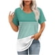 thumbnail image 1 of Camisetas de Manga Corta para Mujeres Moda Impresa Cuello Redondo Camiseta, Lentejuelas Detalle para Primavera Verano Casual Y Fiesta, 1 of 9