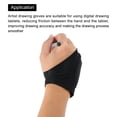 thumbnail image 4 of 5pcs Artists Drawing Glove for Digital Drawing Tablet, Art Glove, Small 6.5" x 3" Black, 4 of 5