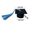 thumbnail image 3 of Class of 2026 Mini Cute Graduation Cap Bottle Toppers Covers Mini Decorative Hat with Tassel for Home Graduation Party, 3 of 4