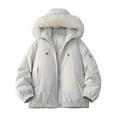 thumbnail image 7 of Winter Jacket With Collar Thickened Warm Outerwear For Extreme Cold Weather Casual Insulated Coat For Outdoor Activities Durable And Windproof, 7 of 7