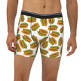 thumbnail image 2 of Men'S Boxer Briefs, Funny Papaya Pattern Soft And Breathable Mens Underwear Boxer Briefs With Widen Waist, 2 of 2