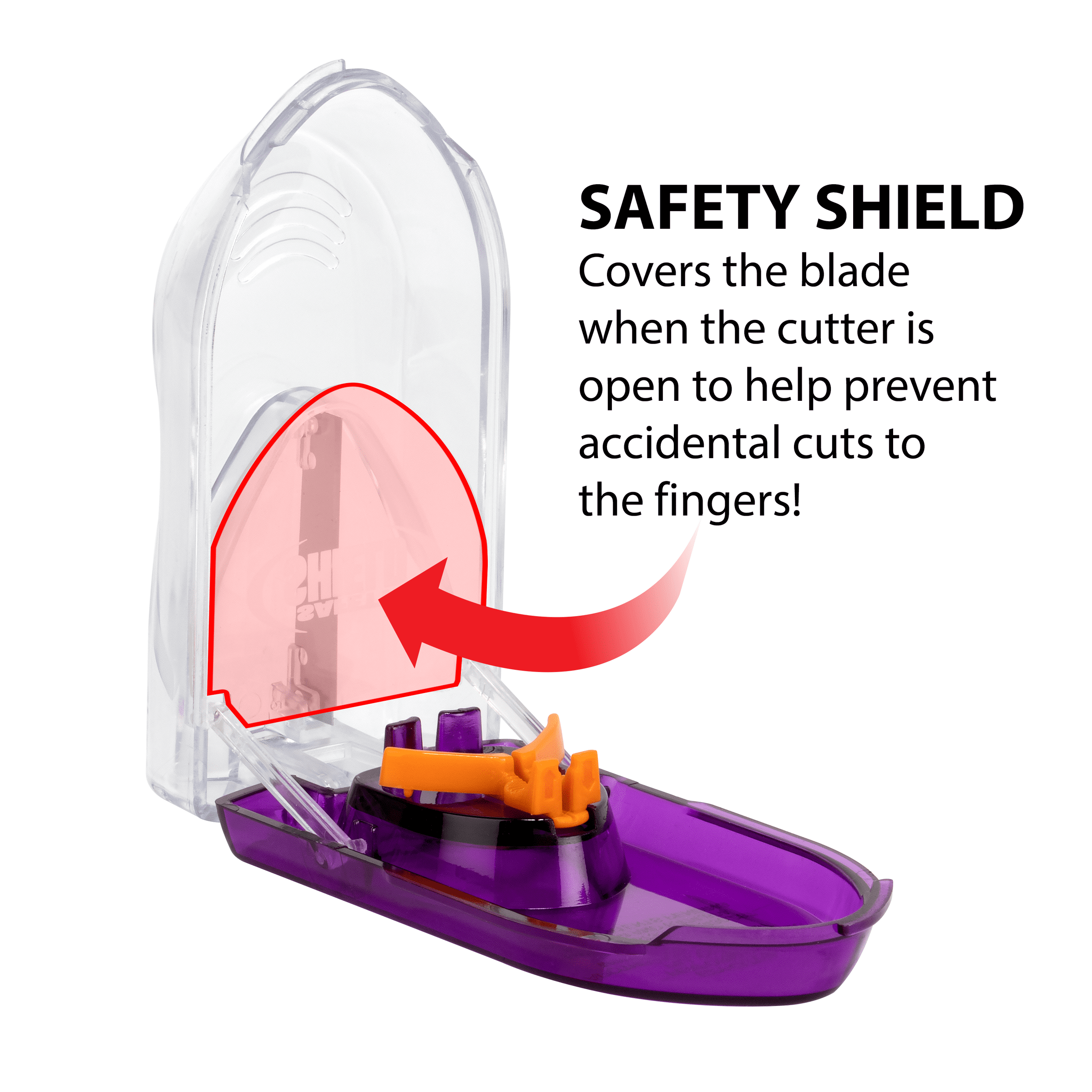 Equate Pill Cutter with Safety Shield & Magnifier – Plastic Medication Splitter