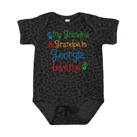 

Inktastic Georgia Grandma Grandpa Loves Me Gift Baby Boy or Baby Girl Bodysuit