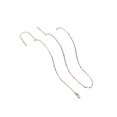 thumbnail image 4 of Minnieouse Collar minimalista cuello bola Metal gargantilla delicadas cadenas Punk cadena joyería encanto DIY hombres regalos Ropa, zapatos y accesorios Miscelánea Blanco K 80cm/2.4mm Minnieouse AP016424-02, 4 of 6