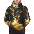 thumbnail image 2 of Bingfone Magical Tarot Reading Men's Drawstring Hoodie Long Sleeve Pocket Sweatshirts-3X-Large, 2 of 6