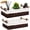 Brown, variant on Tripumer 2pack Handled Wicker Storage Basket with Liner(Brown), Large + Small Toilet Paper Holder Stackable Organizing Suitable for Toilet Tank Top/Living Room/Office/Kitchen