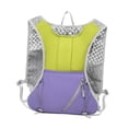 thumbnail image 3 of S SERENABLE Gilet d'Hydratation Sac de Jour Sac de Sport Extérieur pour Escalade Randonnée Marathon Vert Violet, 3 of 9