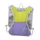 thumbnail image 3 of Chaleco de hidratación, compatible con bolsa de agua, mochila ligera para correr, transpirable Verde púrpura, 3 of 9