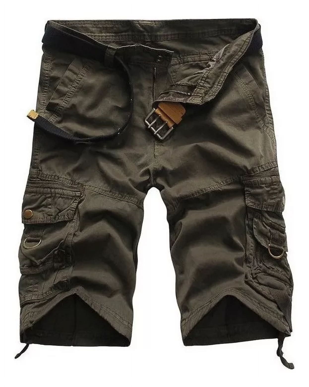 🏕️ Pantalones Cortos De Pesca Para Hombre FP01M – Secado Rápido, UPF 50+, 7 Bolsillos, Elásticos (Poliéster + Spandex)